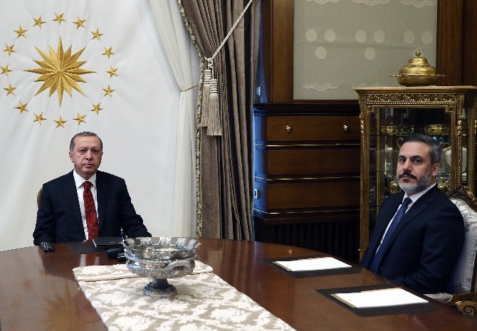 Cumhurbaşkanı Erdoğan Hakan Fidan’ı kabul etti