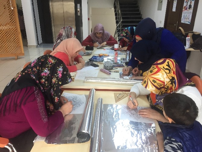 Pursaklar’da alüminyum rölyef kursu açıldı
