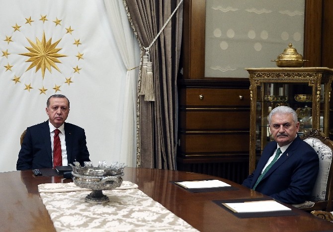 Cumhurbaşkanı Erdoğan Başbakan Yıldırım’ı kabul etti