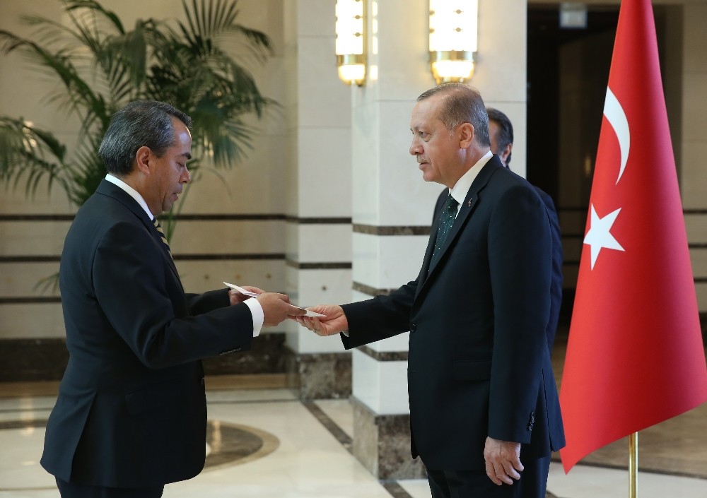Cumhurbaşkanı Erdoğan’ın güven mektuplarını kabulü