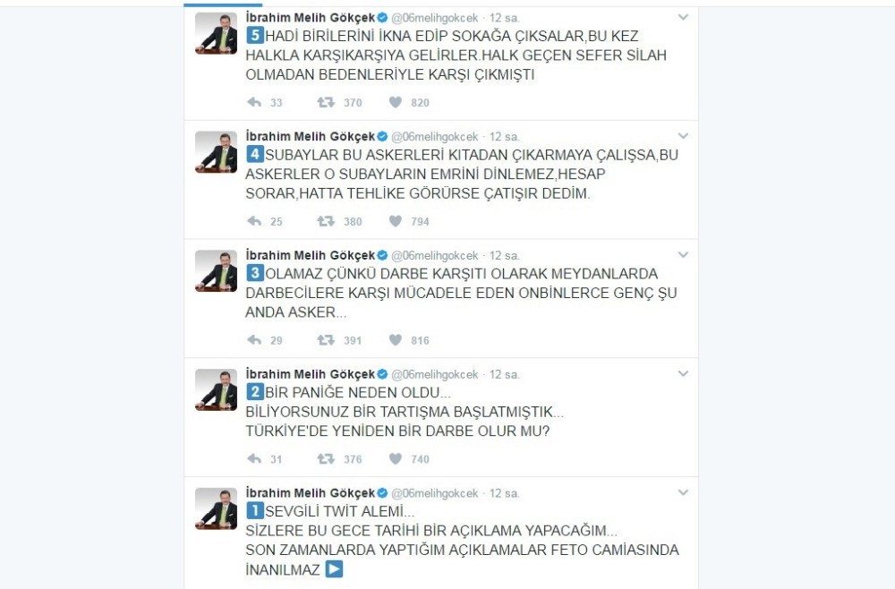 Başkan Gökçek’ten yeni “FETÖ” uyarıları