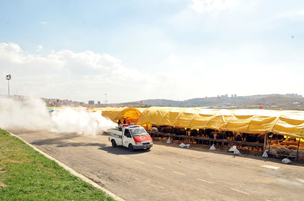 Keçiören’de kurban çadırları tertemiz, hijyenik