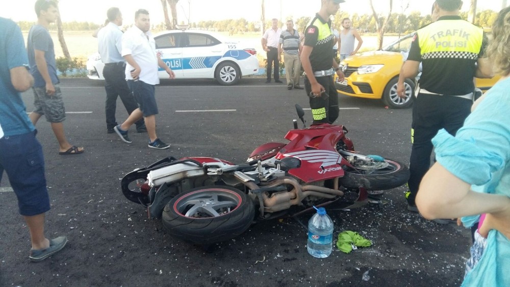 İzmir’de Motosiklet kazası :1 Ağır yaralı