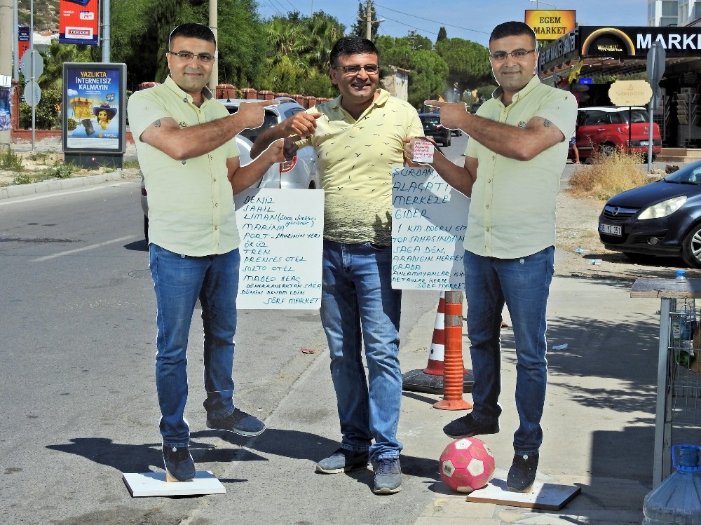 ÇEŞMELİ ESNAF DAYANAMADI, CADDEYE MAKETİNİ DİKTİ!