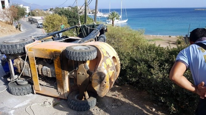 Datça’da kullandığı forkliftin altında kalan işçi hayatını kaybetti