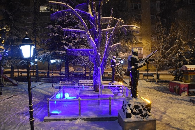 Kar Kızılcahamam’da bir başka güzel
