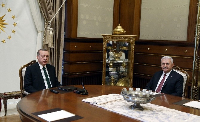 Cumhurbaşkanı Erdoğan, Başbakan Yıldırım’ı kabul etti
