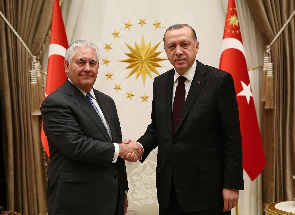 Cumhurbaşkanı Erdoğan, ABD Dışişleri Bakanı Tillerson’ı kabul etti