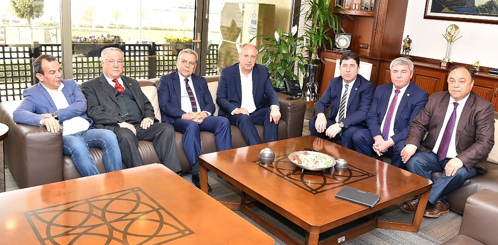 Muharrem İnce’den miting öncesi Kocaoğlu’na ziyaret