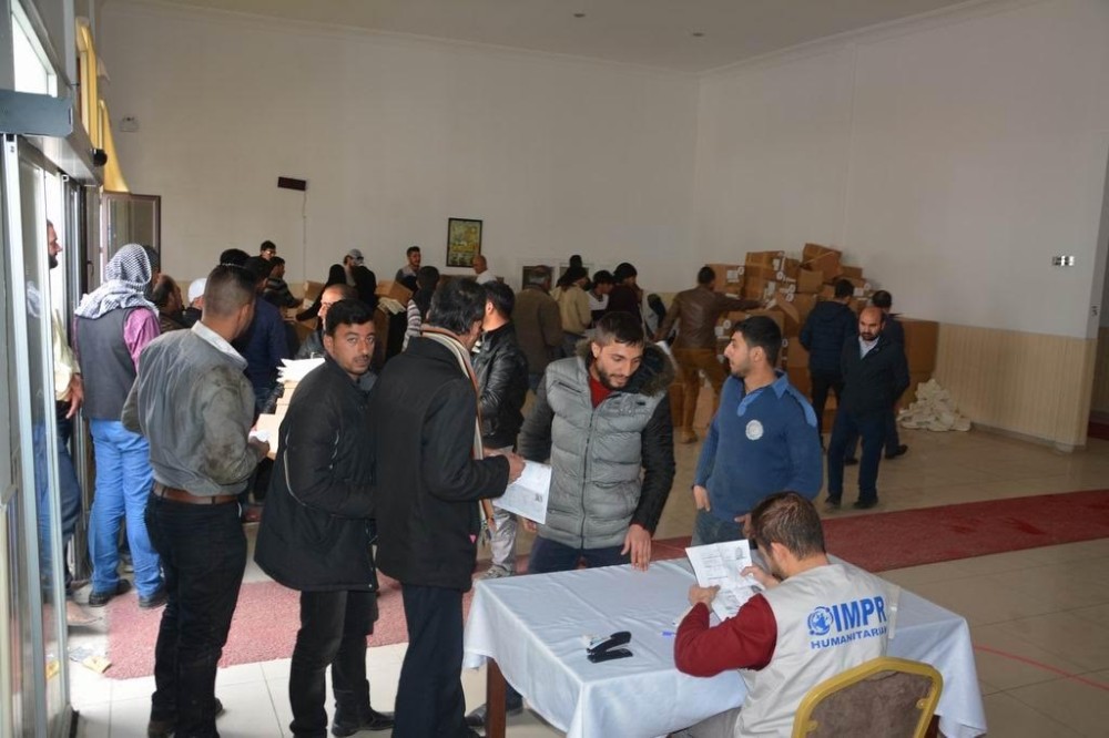 Haymana’da yaşayan Suriyeli ailelere yardım edildi