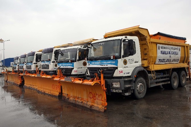 Yenimahalle’de kar nöbeti başladı