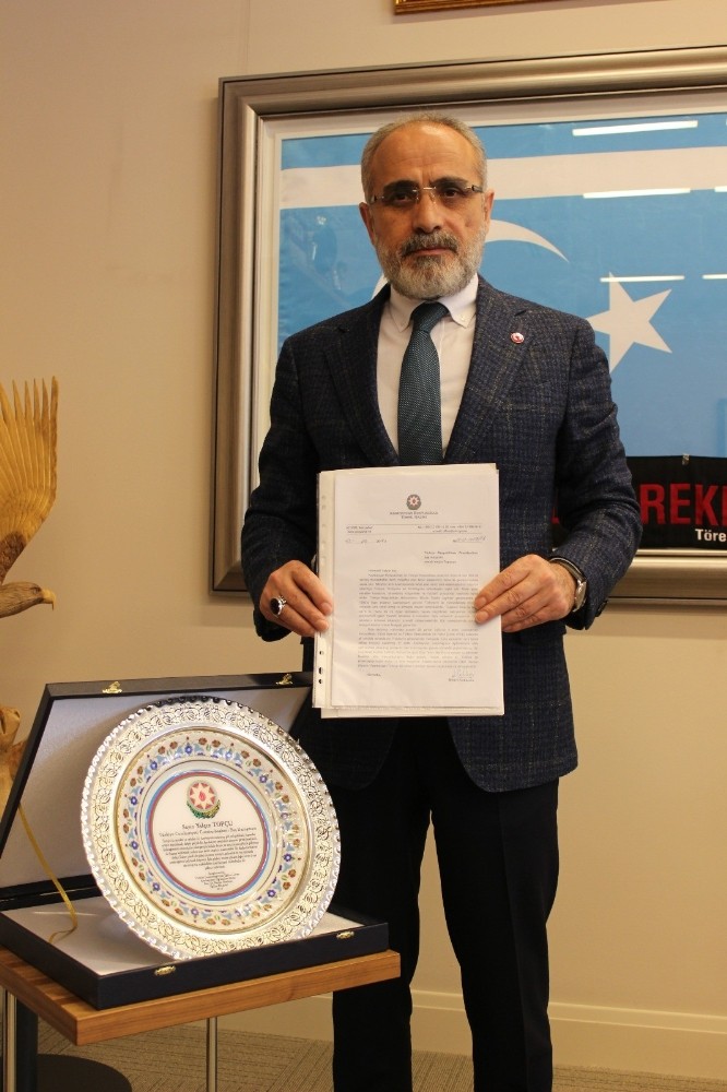 Azerbaycan’dan Topçu’ya teşekkür mektubu
