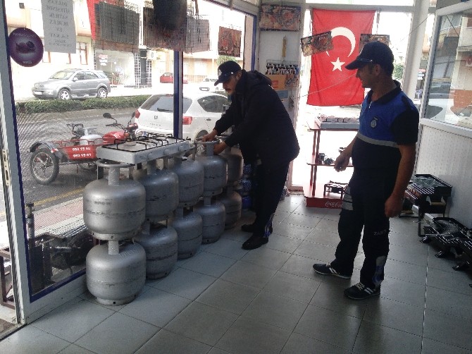Alaşehir zabıtasından tüpgaz satıcılarına denetim
