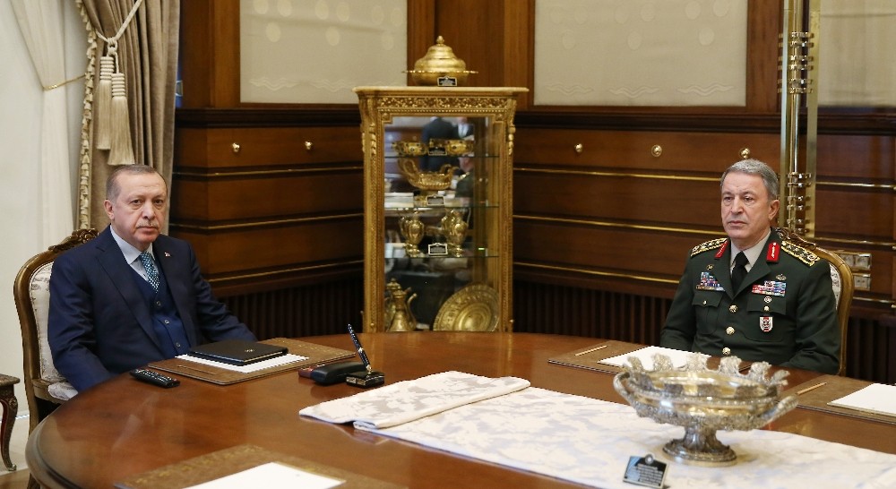 Cumhurbaşkanı Erdoğan, Orgeneral Akar’ı kabul etti