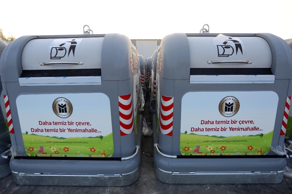 Son sistem çöp konteynerleri Yenimahalle’de yerlerini alıyor
