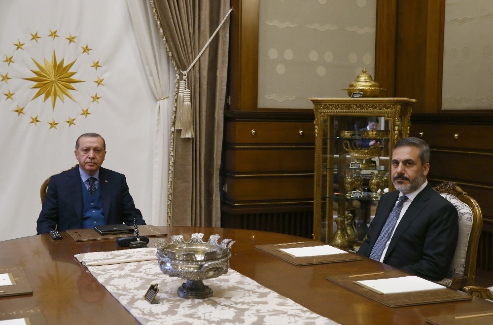 Cumhurbaşkanı Erdoğan, MİT Müsteşarı Fidan’ı kabul etti