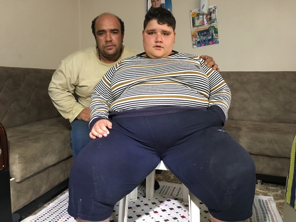 (Özel) Henüz 11 yaşında ve 185 kilo