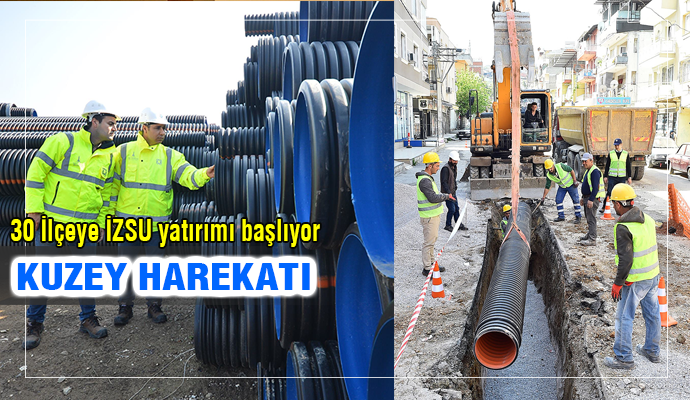 İZSU'dan 5 ilçeye 30.5 milyon liralık yatırım