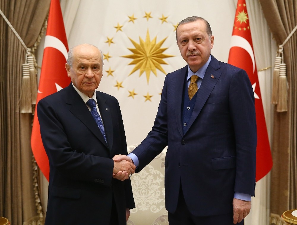 Cumhurbaşkanı Erdoğan, MHP Lideri Devlet Bahçeli’yi kabul etti