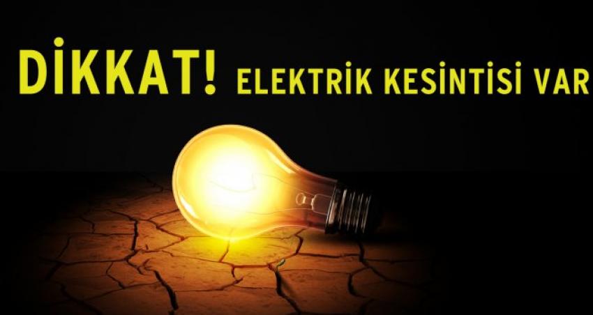 İZMİR'DE CUMARTESİ ELEKTRİK YOK