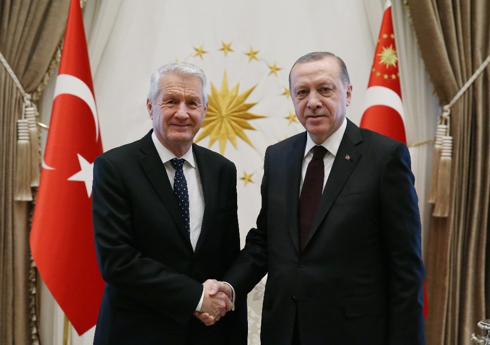 Cumhurbaşkanı Erdoğan, Avrupa Konseyi Genel Sekreterini kabul etti
