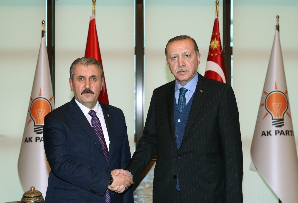 Cumhurbaşkanı Erdoğan, BBP Genel Başkanı Destici ve heyetini kabul etti