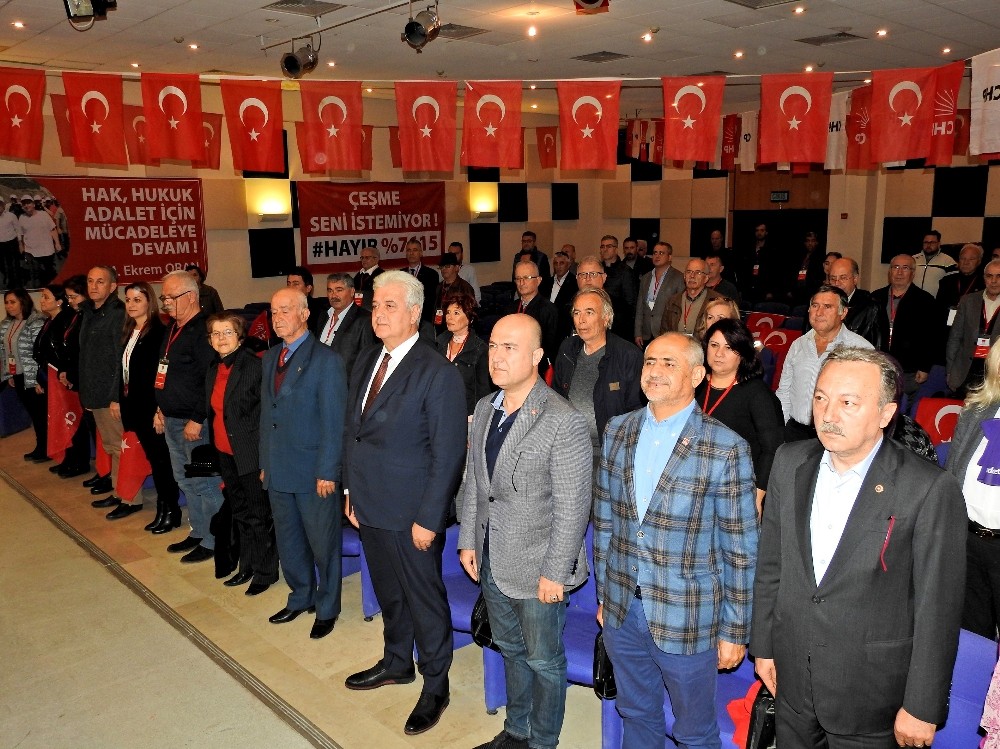 Çeşme CHP’de Ekrem Oran yeniden seçildi