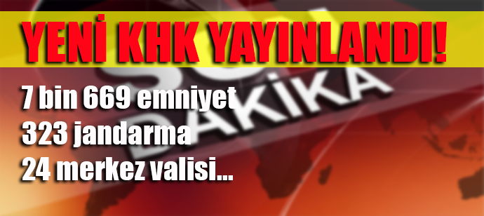 İŞTE YENİ KHK! BİNLERCE KİŞİ KAMUDAN ÇIKARILDI!