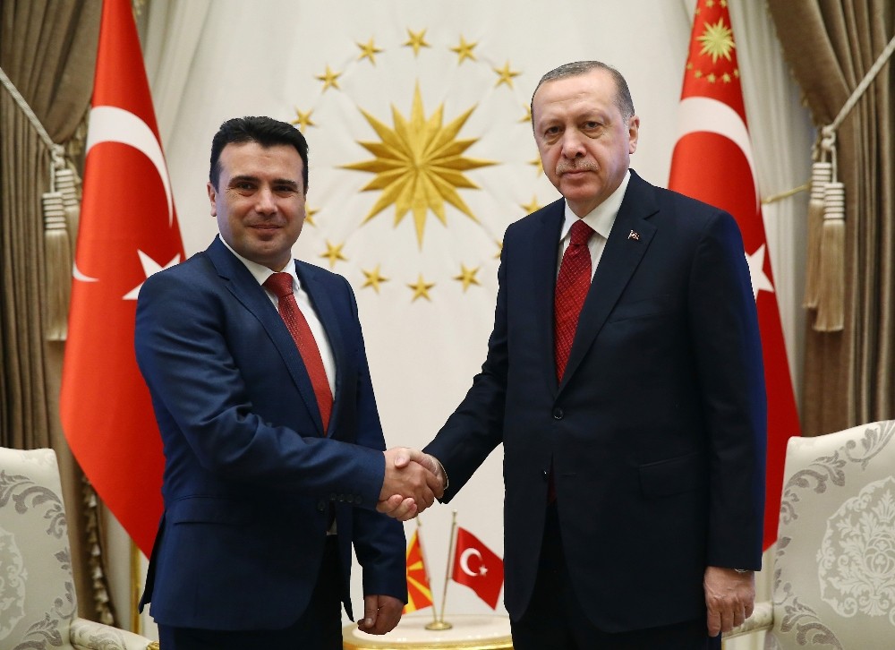 Cumhurbaşkanı Erdoğan, Makedon Başbakanı kabul etti