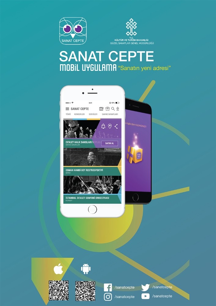 Sanatla ilgili etkinlik duyuruları artık cepte