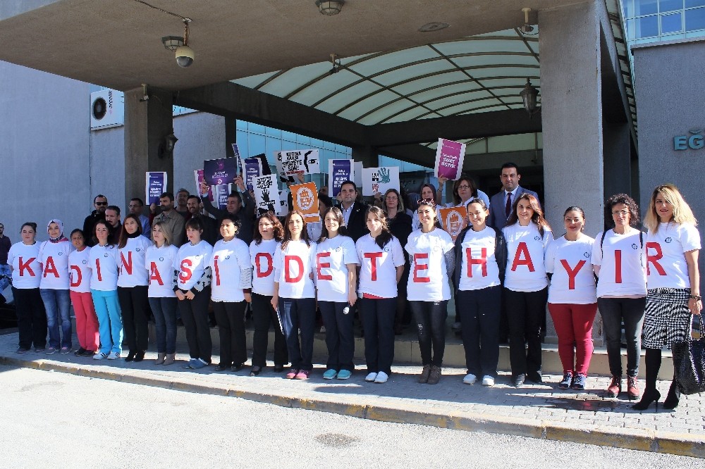 Kadın sağlıkçılardan ‘kadına şiddete hayır’ çağrısı