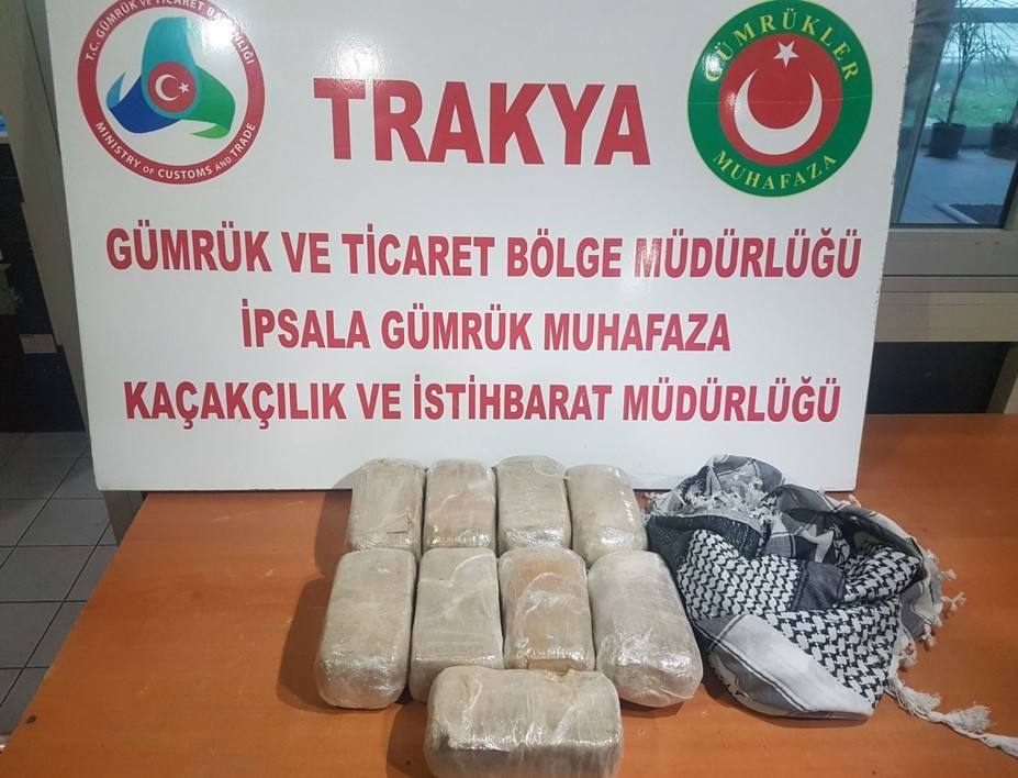 İpsala’da operasyonlarda 20 kilo uyuşturucu ele geçirildi