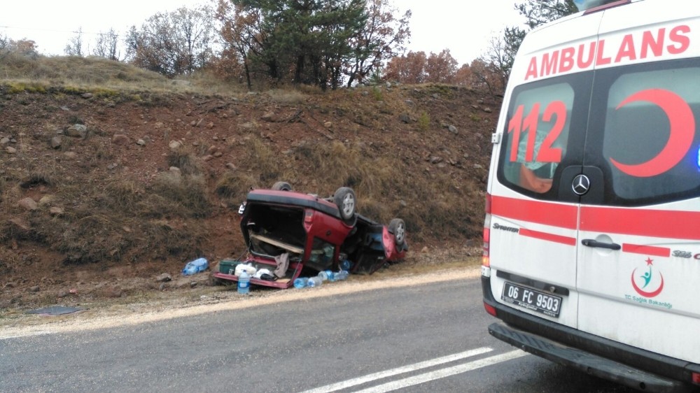 Ankara’da trafik kazası: 2 yaralı