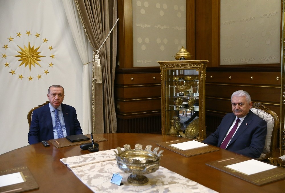 Cumhurbaşkanı Erdoğan, Başbakan Yıldırım’ı kabul etti