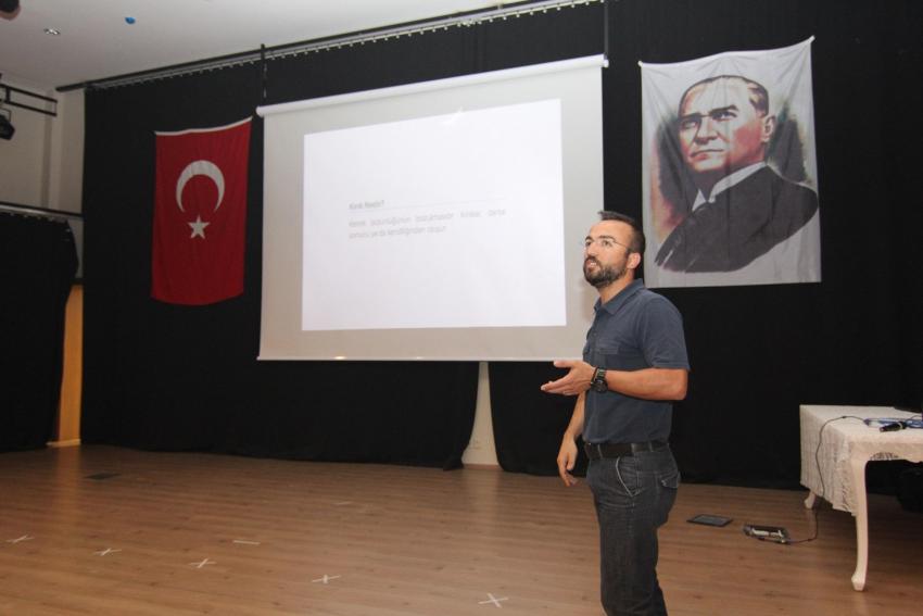 MENDERES'TE İŞÇİLERE İŞ GÜVENLİĞİ EĞİTİMİ