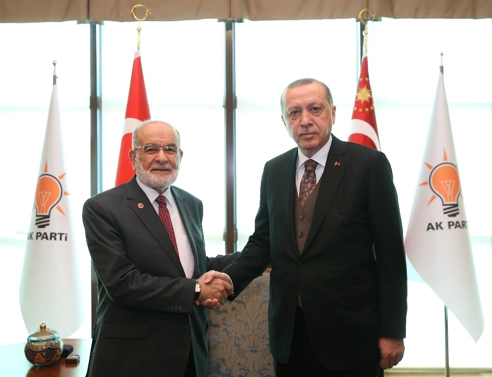 Cumhurbaşkanı Erdoğan, Saadet Partisi Genel Başkanını kabul etti