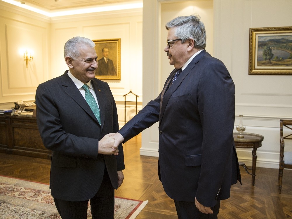 Başbakan Yıldırım Rusya’nın Ankara Büyükelçisi Yerhov’u kabul etti