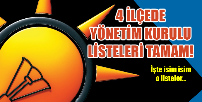4 İLÇENİN YÖNETİMLERİ DE ONAYLANDI