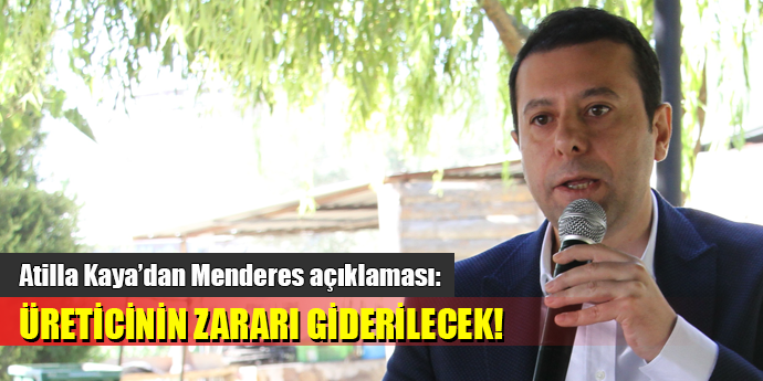 MENDERESLİ ÜRETİCİNİN YARALARI SARILACAK