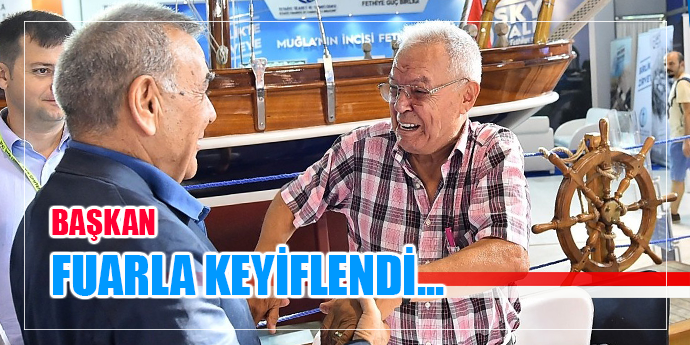 Kocaoğlu fuarda yorgunluk atıyor