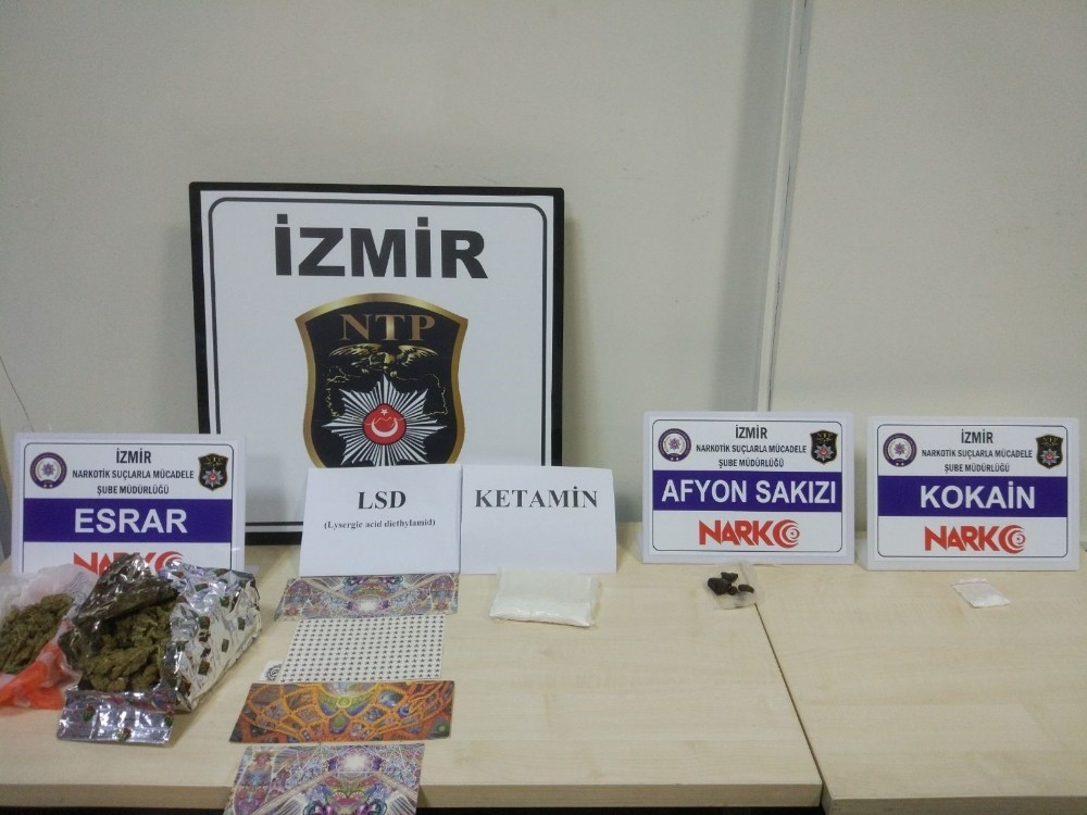 İzmir’de uyuşturucu operasyonunda 2 kişi yakalandı
