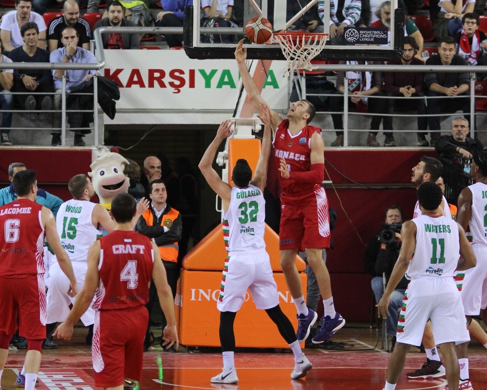 FIBA Şampiyonlar Ligi: Pınar Karşıyaka: 34 - Monaco: 37