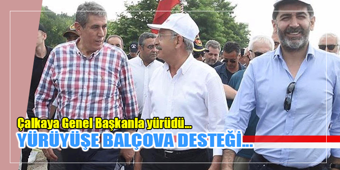 Balçova’dan ’Adalet Yürüyüşü’ne destek