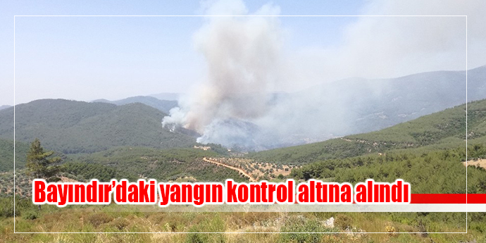 Bayındır’daki yangın kısmen kontrol altına alındı