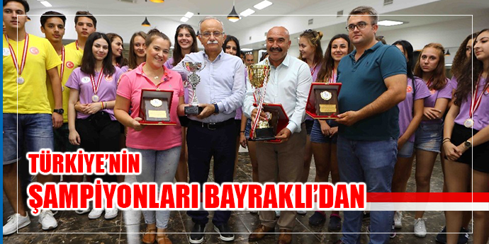 Başkan Karabağ, şampiyon sporcularla