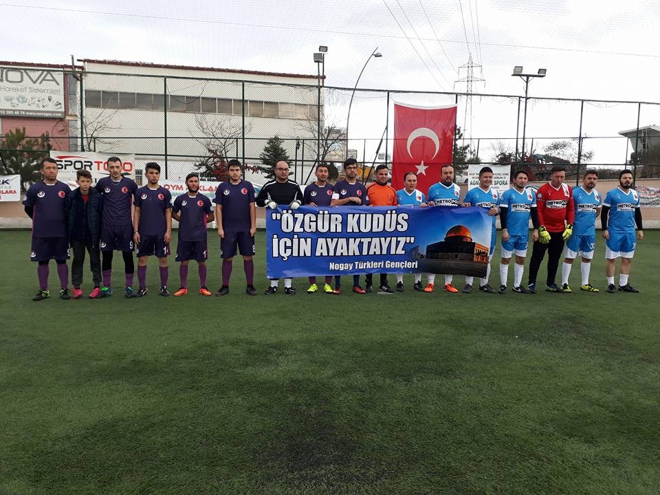 Nogay gençlerinden İsrail ve Amerika’nın Kudüs tutumuna tepki