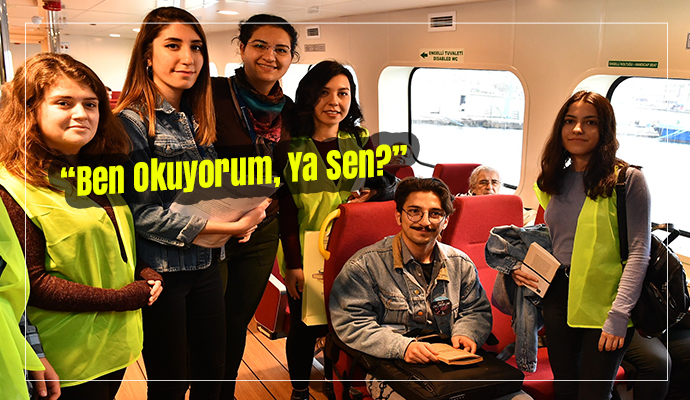 Kitap dostlarına sürpriz “Ben okuyorum, ya sen?”