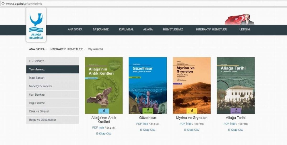 Aliağa Belediyesinden e-kitap hizmeti
