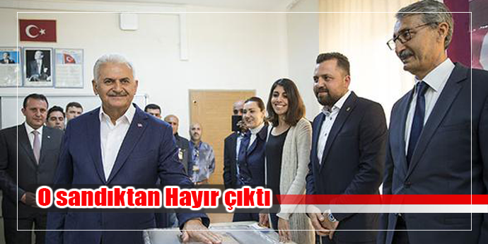 Başbakanın oy kullandığı sandıktan
