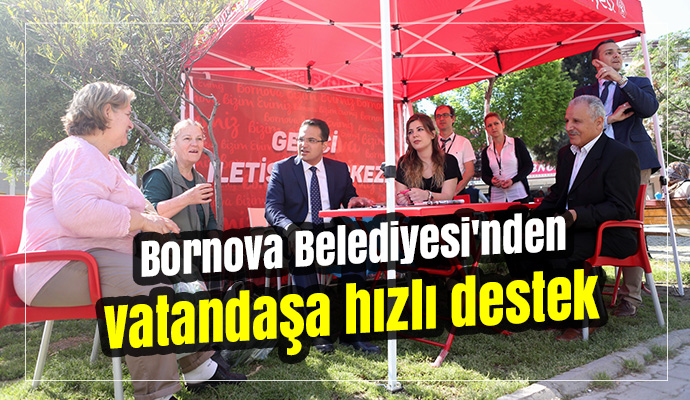 Bornova Belediyesi'nden vatandaşa hızlı destek
